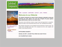 Tablet Screenshot of lakelandcomposers.org.uk